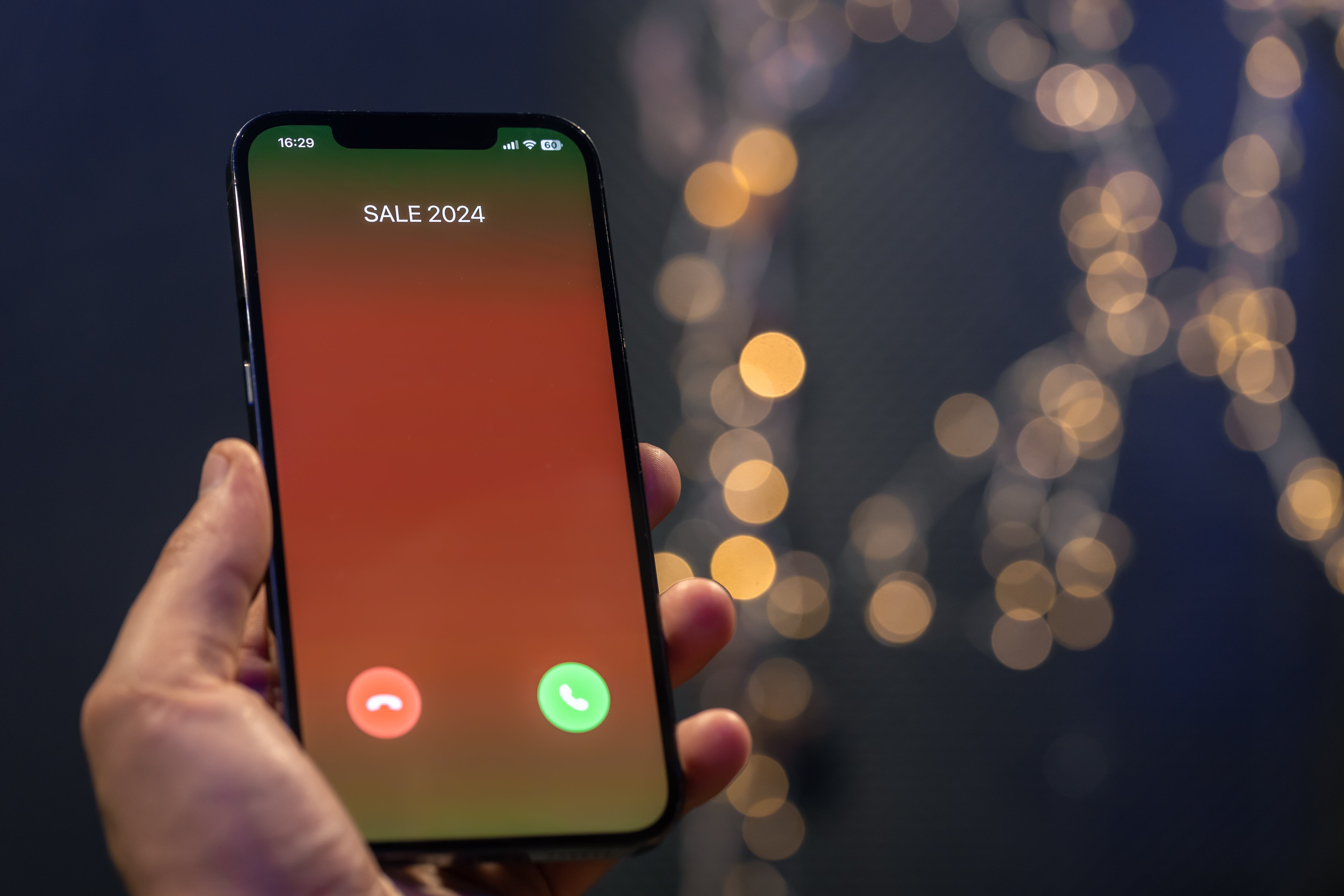 Incoming call from sales from MarketLister
