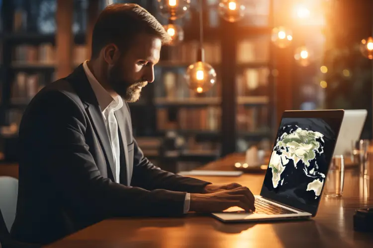 man-studying-global-map-on-laptop-in-library.jpg