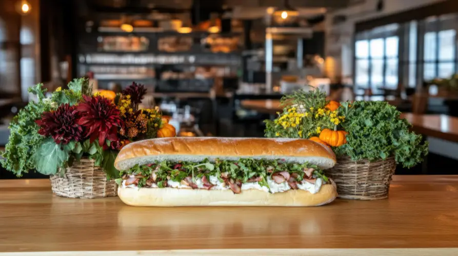 gourmet-deli-sub-with-flowers-restaurant-display.jpg