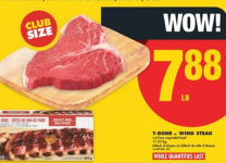 T-Bone Steak $7.88/lb – No Frills - Toronto - Food & Treats listing
