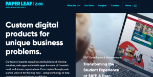 Paper Leaf – Custom Web & Mobile App Design in Edmonton - Custom Software Development listing in Edmonton