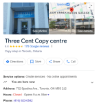 Affordable 5¢ Photocopying at Three Cent Copy Centre! - Toronto - Flyer Design listing