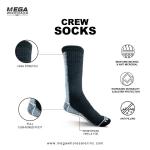 Work Socks Black & Grey - Wholesale Socks (216 Pairs) - Toronto - Footwear listing