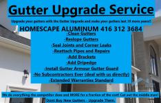 Gutter Upgrade Service 416 312 3684 - Toronto - Remodeling Services listing