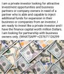 AM LOOKING FOR AN INVESTMENT PARTNERSHIP. I HAVE FUNDS. - Québec City - Machining Equipment listing