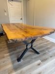 Custom Live edge table with black steel legs 6.5 ft length X 3.5 ft wi - photo 3 / 3