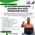 QA Automation Training (Selenium with Java) – AI Integrated - General listing in Toronto