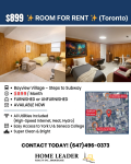 Unbeatable Subway Acc! $899 All-Inclusive Room @ Bayview Village - Rooms for Rent listing in Toronto