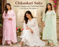 Chikankari Suits for Women | Shop Elegant Ethnic Wear Online - Women's Clothes listing in Yellowknife