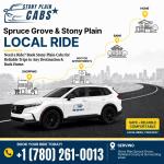Discover Local Ride Options with Stony Plain Taxi & Spruce Grove Taxi - Short-Term Rentals listing in Edmonton