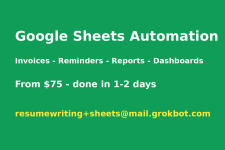 Google Sheets Automation Toronto - Email sheets@fairleafstudio.com - photo 2 / 2